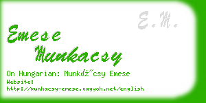 emese munkacsy business card